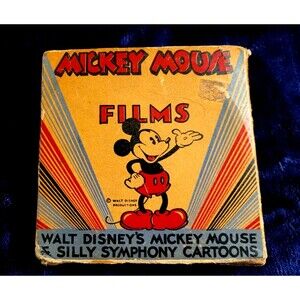 Vintage Walt Disney's Mickey Mouse & Silly Symphony Cartoons 8mm Film Reel 1948